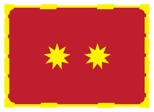 flag of a Vice Admiral of the Red, Royal Manticoran Navy